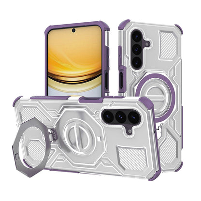 Custodia per Samsung Galaxy A57 5G, Techsuit, Carbon Shield Pro, Viola