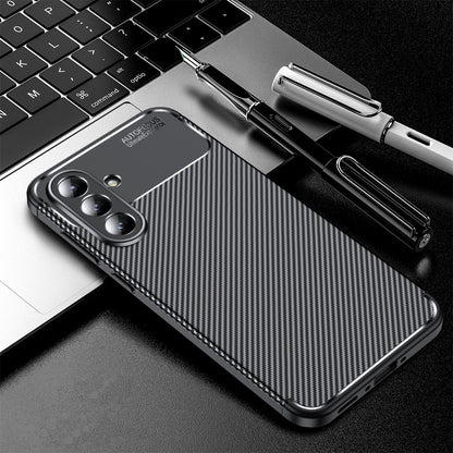 Custodia per Samsung Galaxy A57 5G, Techsuit, CarbonFiber, Nera