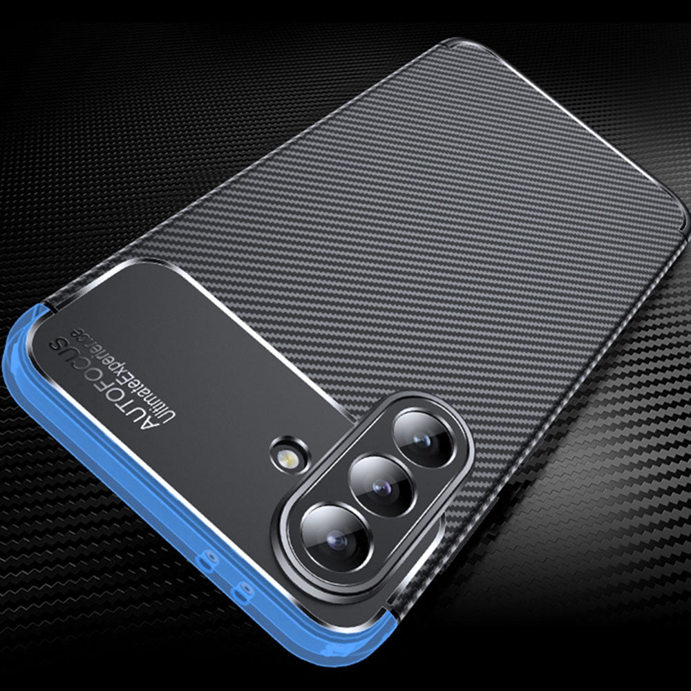 Custodia per Samsung Galaxy A57 5G, Techsuit, CarbonFiber, Nera