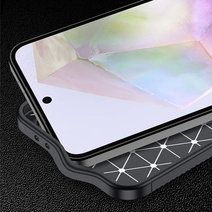 Custodia per Samsung Galaxy A57 5G, Techsuit, CarbonFiber, Nera