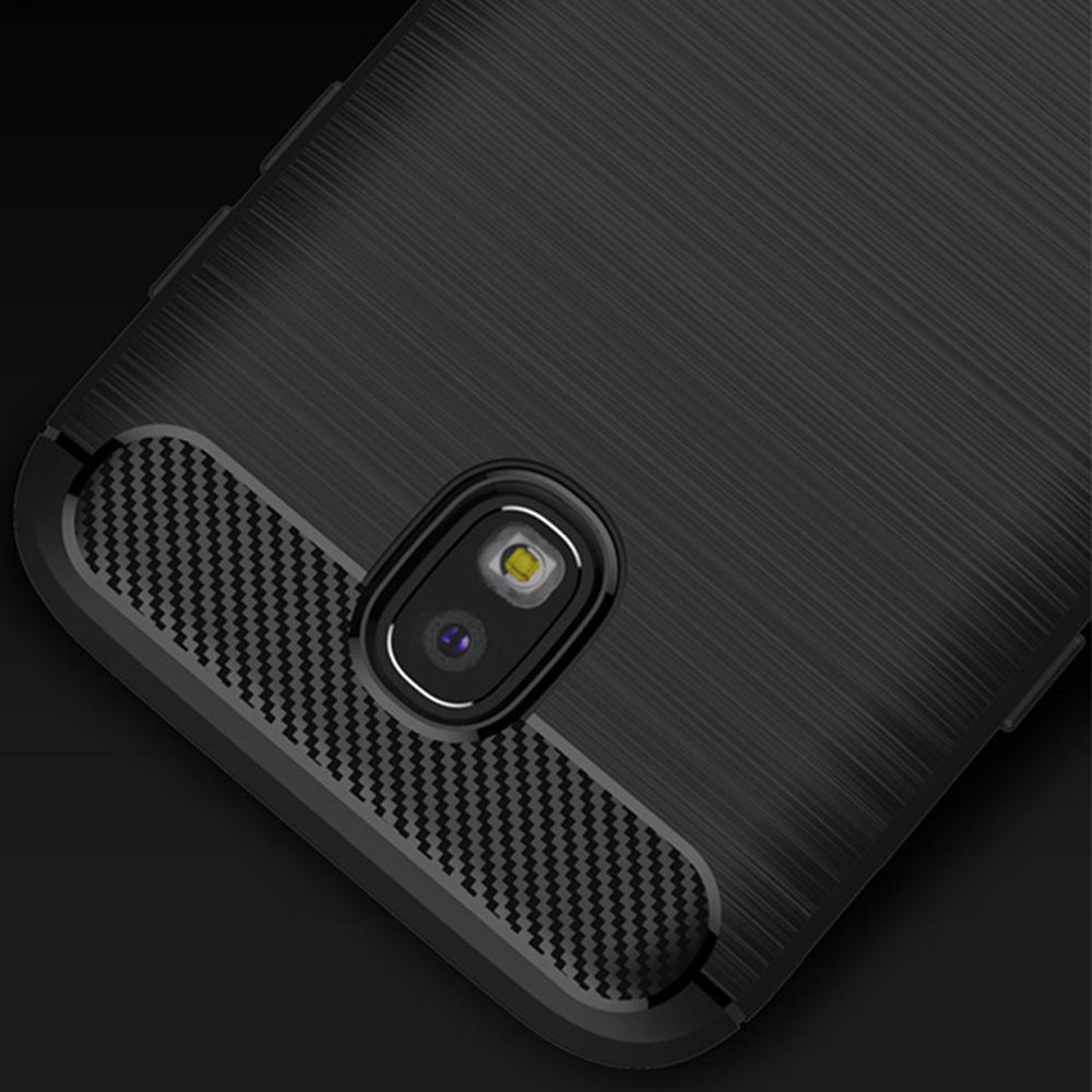 Case for Samsung Galaxy J7 (2017) J730, Techsuit, Carbon, Black