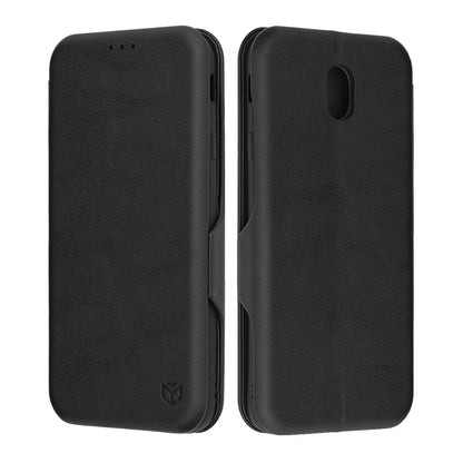 Custodia per Samsung Galaxy J7 (2017) J730, Techsuit, Safe Wallet Plus, Nera