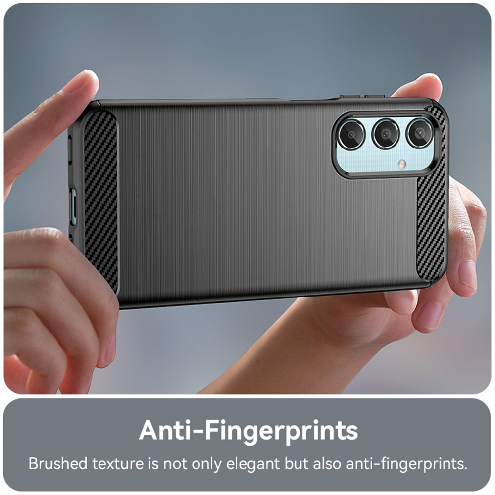 Case for Samsung Galaxy M35, Techsuit, Carbon, Black