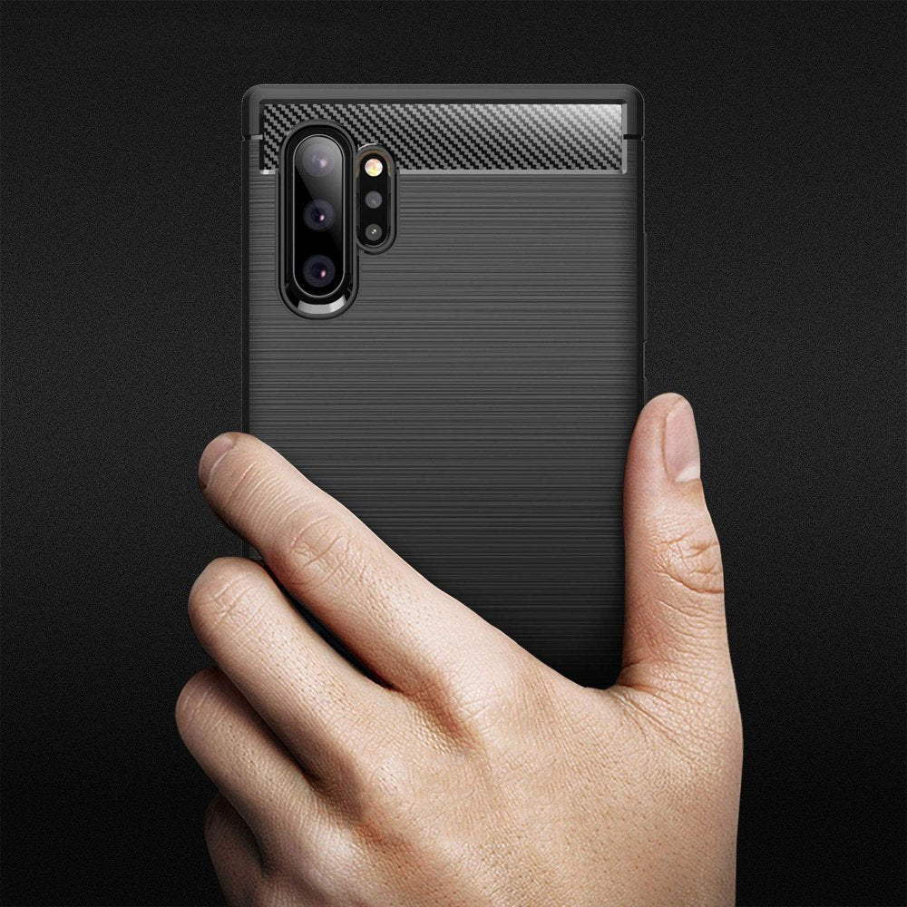 Case for Samsung Galaxy Note 10+ 5G N976 / Note 10+ N975, Techsuit, Carbon, Black