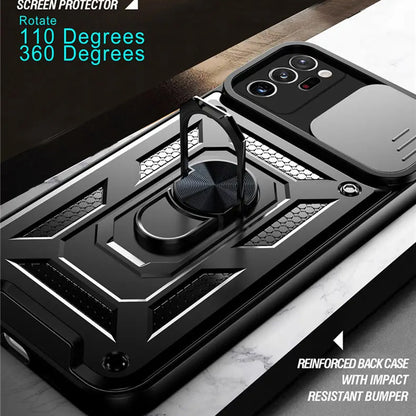 Custodia per Samsung Galaxy Note 20 Ultra 5G N986 / Note 20 Ultra N985, Techsuit, CamShield, Nera