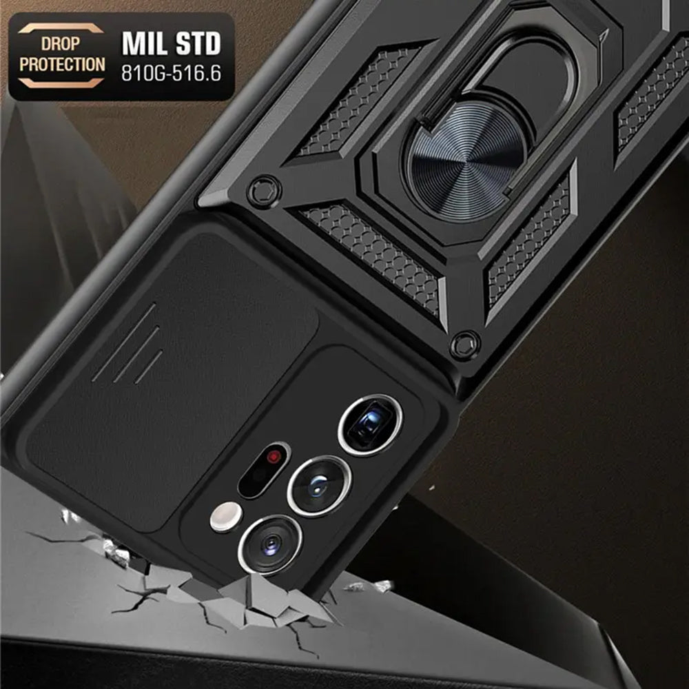 Custodia per Samsung Galaxy Note 20 Ultra 5G N986 / Note 20 Ultra N985, Techsuit, CamShield, Nera