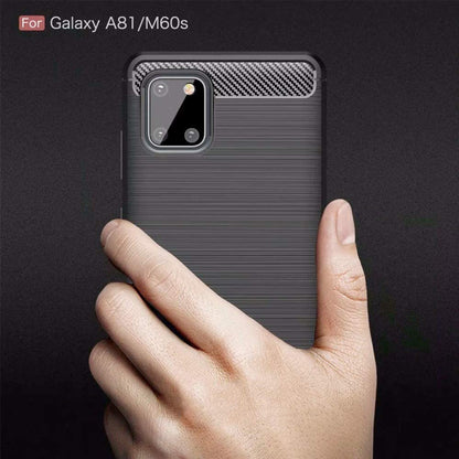 Custodia per Samsung Galaxy Note10 Lite N770, Techsuit, Carbonio, Nera