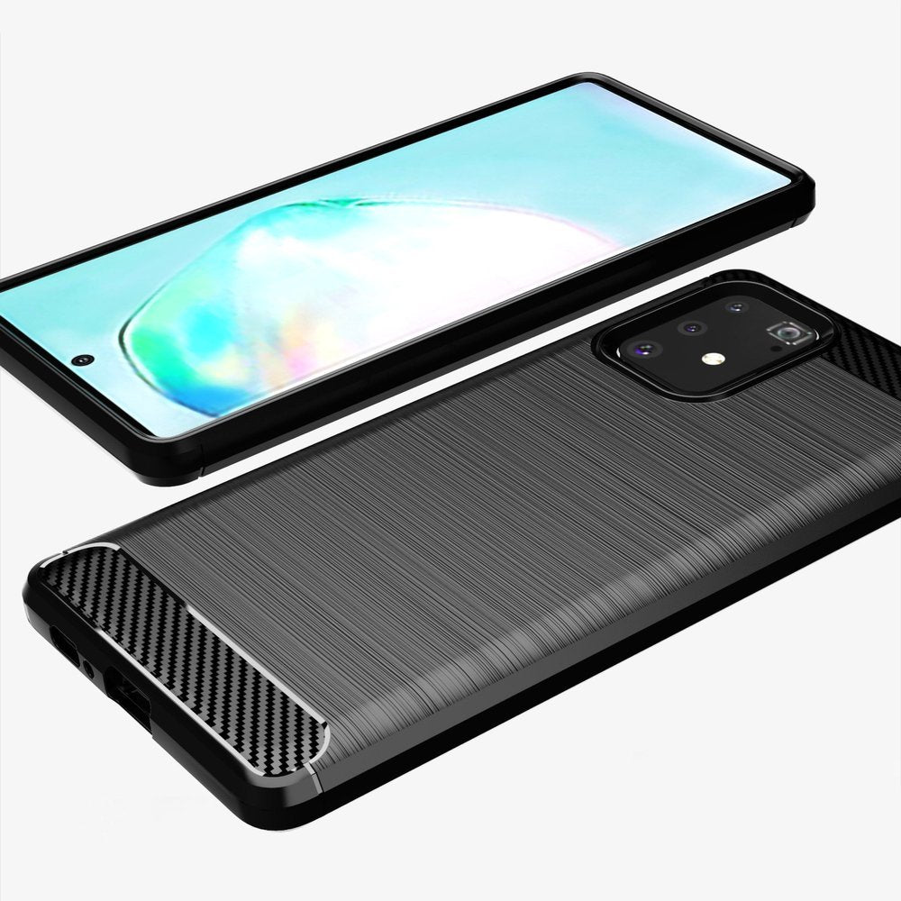 Custodia per Samsung Galaxy S10 Lite G770, Techsuit, Carbonio, Nera