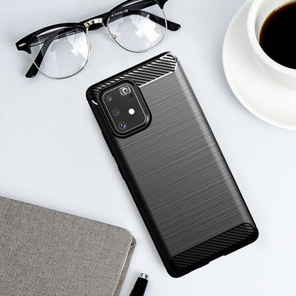 Custodia per Samsung Galaxy S10 Lite G770, Techsuit, Carbonio, Nera
