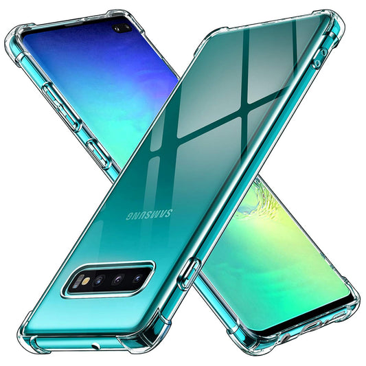 Custodia per Samsung Galaxy S10+ G975, Techsuit, Shockproof Clear, Trasparente