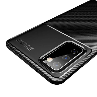 Case for Samsung Galaxy S20 FE 2022 G781 / S20 FE 5G G781 / S20 FE G780, Techsuit, CarbonFiber, Black