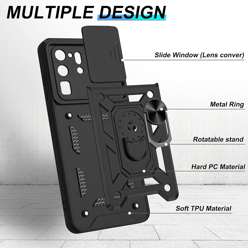 Custodia per Samsung Galaxy S20 Ultra 5G G988 / S20 Ultra G988, Techsuit, CamShield, Nera