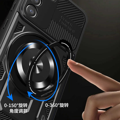 Case for Samsung Galaxy S21 FE 5G G990, Techsuit, RuggedCam, Blue
