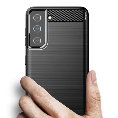 Case for Samsung Galaxy S21+ 5G G996, Techsuit, Carbon, Black
