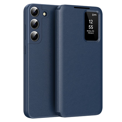 Custodia per Samsung Galaxy S22+ 5G S906, Techsuit, SmartView, Blu