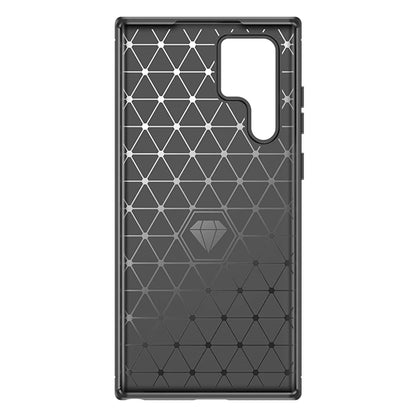 Custodia per Samsung Galaxy S22 Ultra 5G S908, Techsuit, Carbonio, Nera