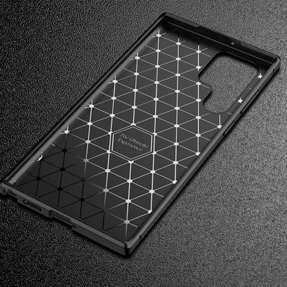 Custodia per Samsung Galaxy S22 Ultra 5G S908, Techsuit, CarbonFiber, Nera