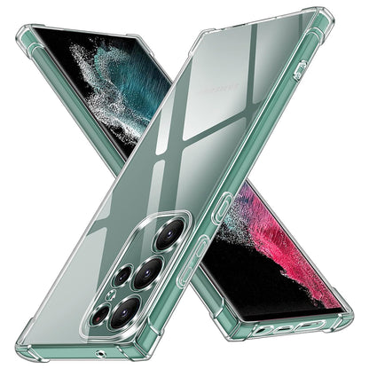 Custodia per Samsung Galaxy S22 Ultra 5G S908, Techsuit, Shockproof Clear, Trasparente