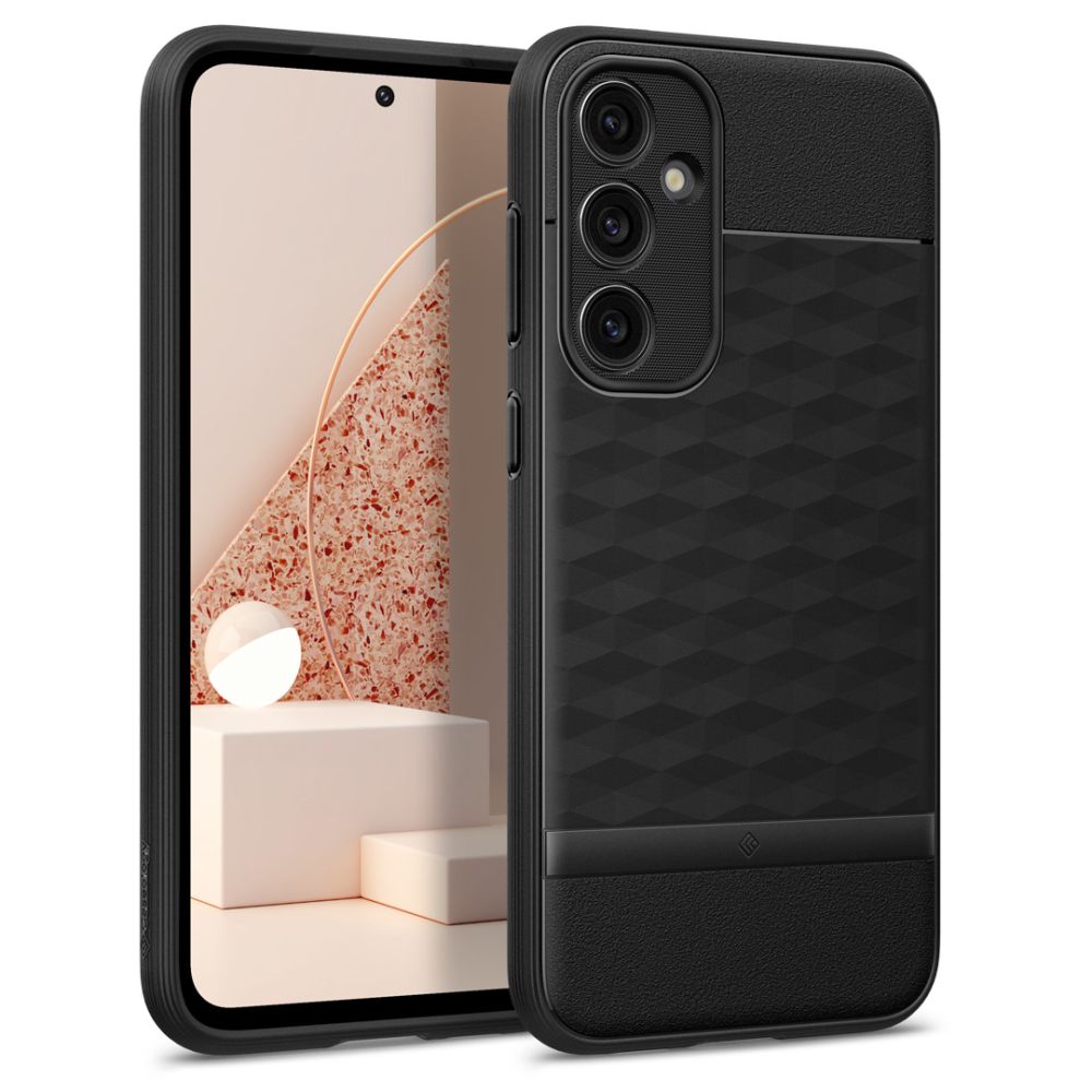 Custodia per Samsung Galaxy S23 FE S711, Spigen, Caseology Parallax, Nera Opaca