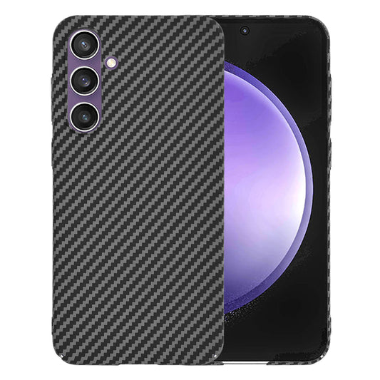 Custodia per Samsung Galaxy S23 FE S711, Techsuit, Carbonite FiberShell, Nera