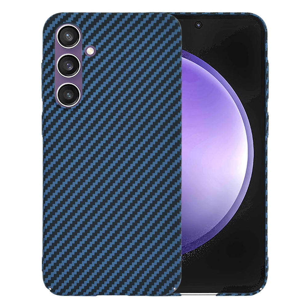 Custodia per Samsung Galaxy S23 FE S711, Techsuit, Carbonite FiberShell, Turchese