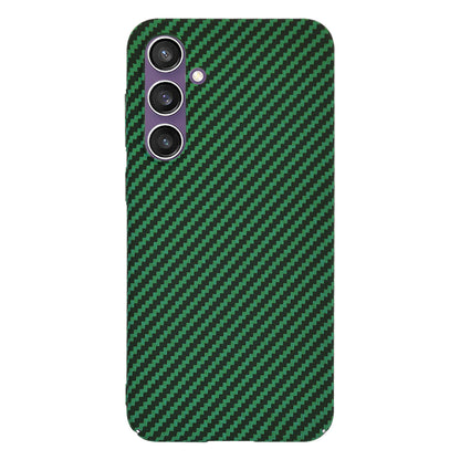 Custodia per Samsung Galaxy S23 FE S711, Techsuit, Carbonite FiberShell, Verde