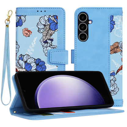 Custodia per Samsung Galaxy S23 FE S711, Techsuit, FlipCraft, Blu