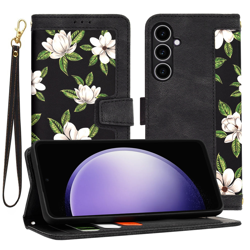 Custodia per Samsung Galaxy S23 FE S711, Techsuit, FlipCraft, Nera