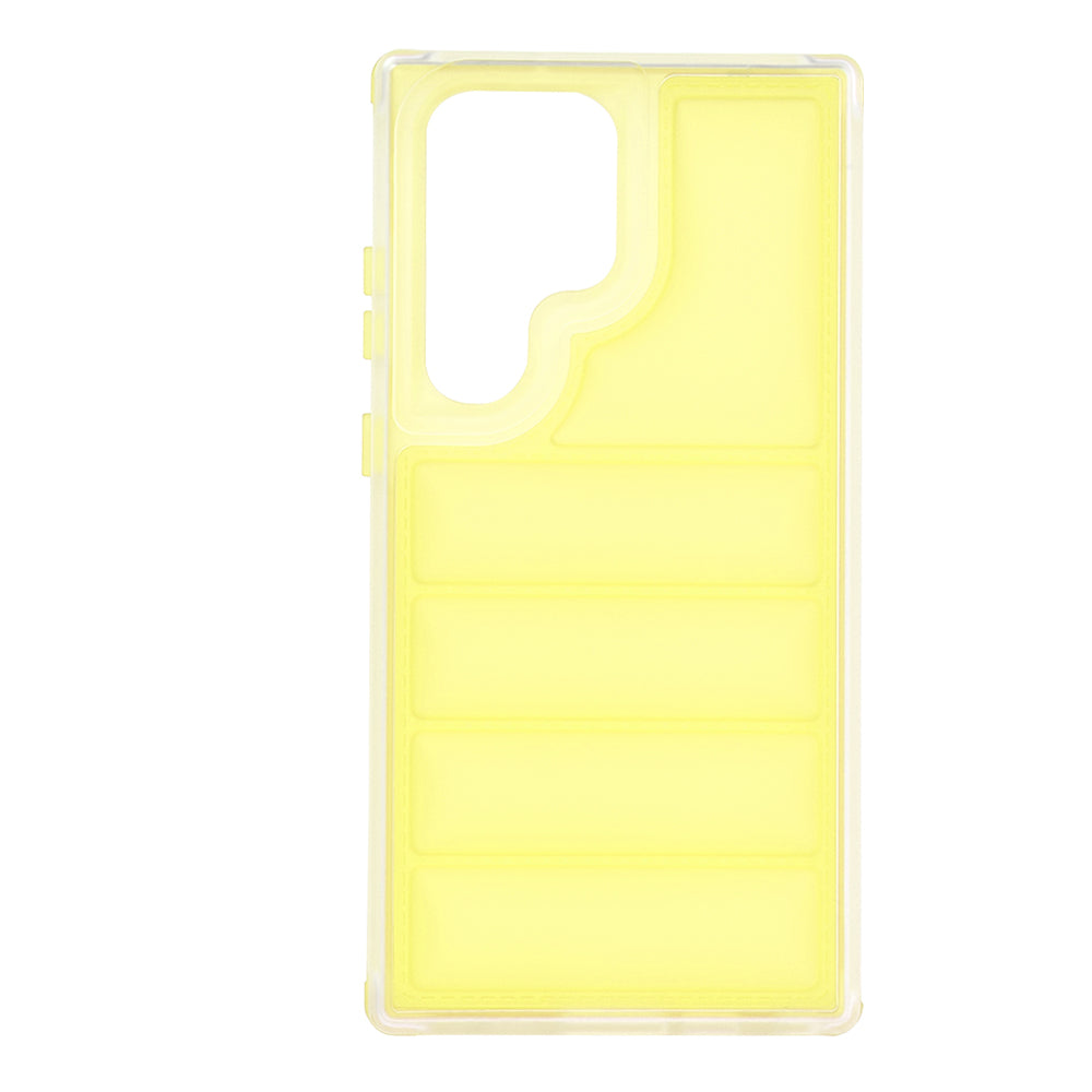Custodia per Samsung Galaxy S23 FE S711, Techsuit, Wave Shield, Gialla