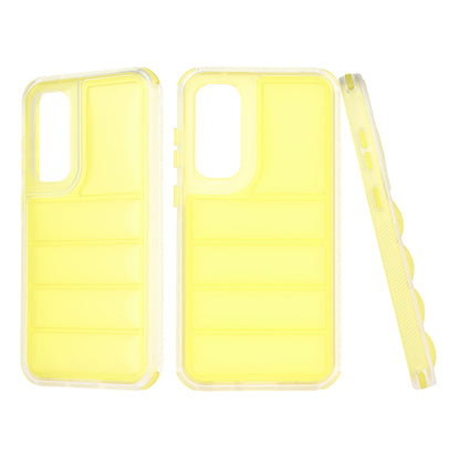 Custodia per Samsung Galaxy S23 FE S711, Techsuit, Wave Shield, Gialla