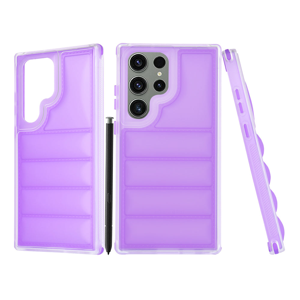 Custodia per Samsung Galaxy S23 FE S711, Techsuit, Wave Shield, Viola
