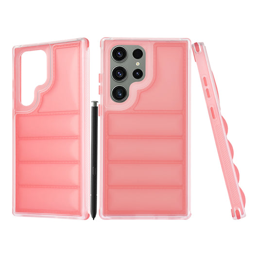Custodia per Samsung Galaxy S23 FE S711, Techsuit, Wave Shield, Rossa