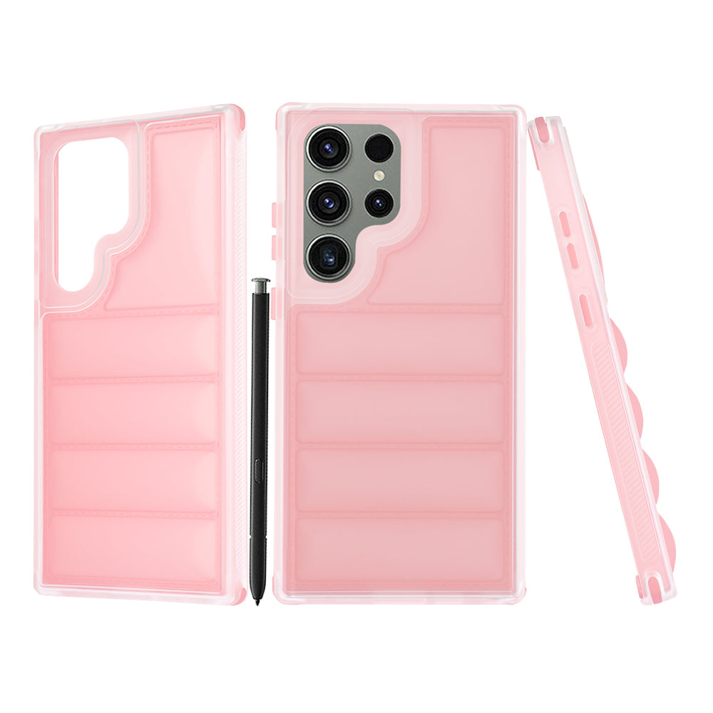Custodia per Samsung Galaxy S23 FE S711, Techsuit, Wave Shield, Rosa