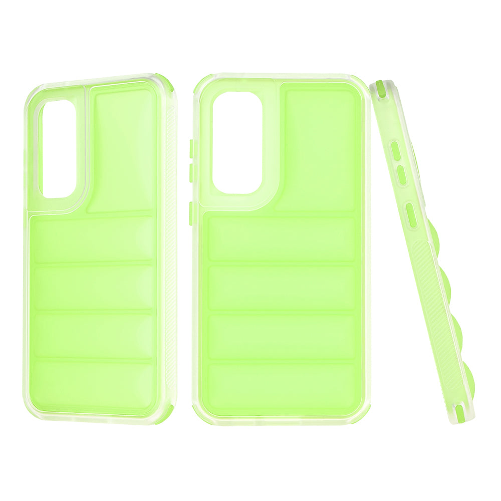 Custodia per Samsung Galaxy S23 FE S711, Techsuit, Wave Shield, Verde