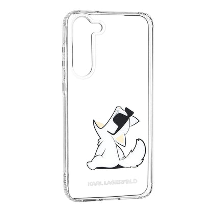Custodia per Samsung Galaxy S23+ S916, Karl Lagerfeld, Choupette Eat, Trasparente