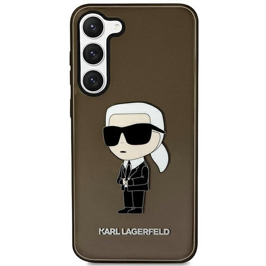 Custodia per Samsung Galaxy S23+ S916, Karl Lagerfeld, Ikonik Karl, Nera