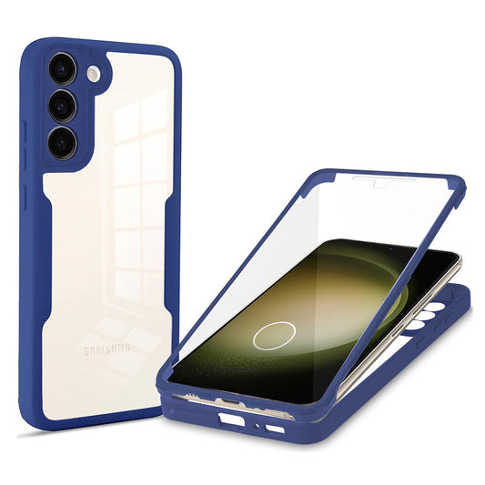 Custodia per Samsung Galaxy S23+ S916, Techsuit, ColorVerse 360, Blu