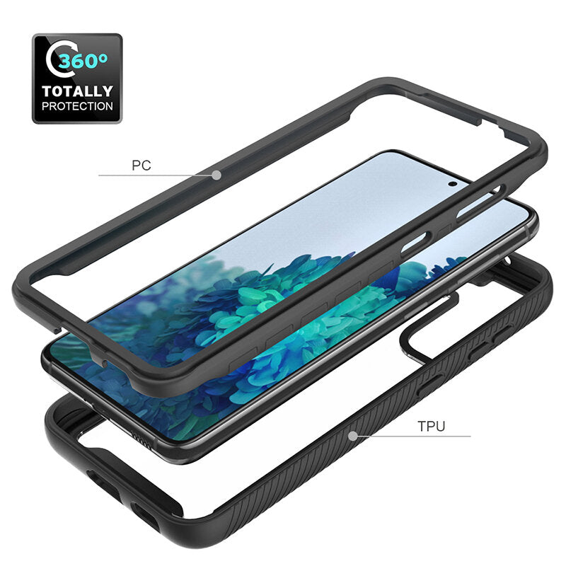 Custodia per Samsung Galaxy S23+ S916, Techsuit, Defense360 Pro, Nera