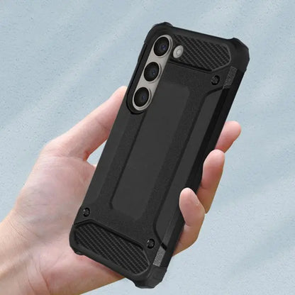 Case for Samsung Galaxy S23+ S916, Techsuit, Hybrid Armor, Black