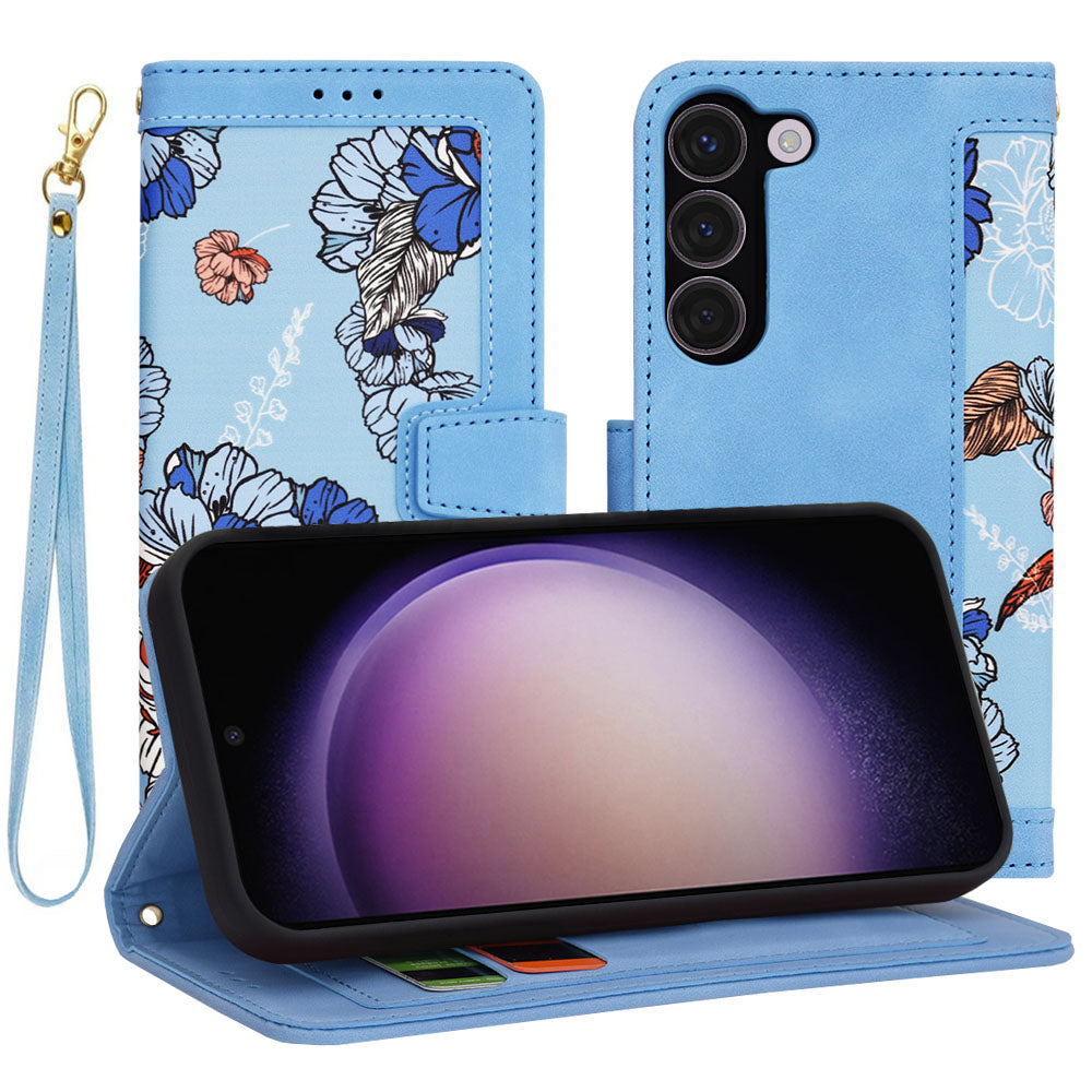 Case for Samsung Galaxy S23 S911, Techsuit, FlipCraft, Blue