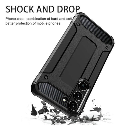 Custodia per Samsung Galaxy S23 S911, Techsuit, Hybrid Armor, Nera