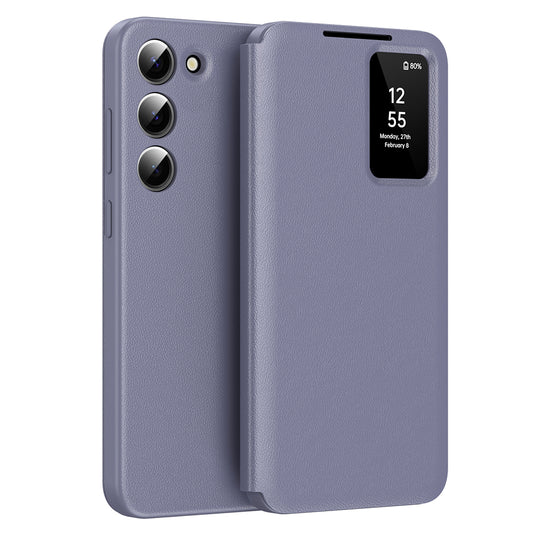 Custodia per Samsung Galaxy S23 S911, Techsuit, SmartView, Viola