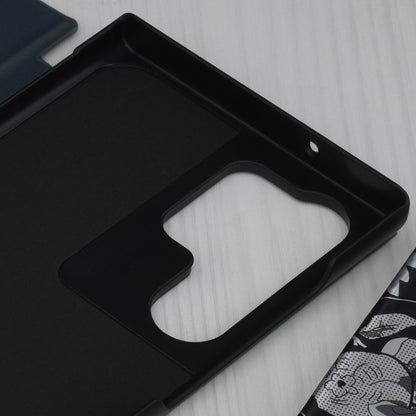 Custodia per Samsung Galaxy S23 Ultra S918, Techsuit, eFold, Blu Scuro