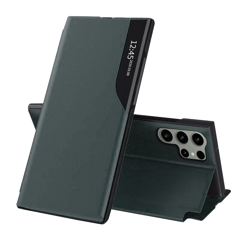 Custodia per Samsung Galaxy S23 Ultra S918, Techsuit, eFold, Verde