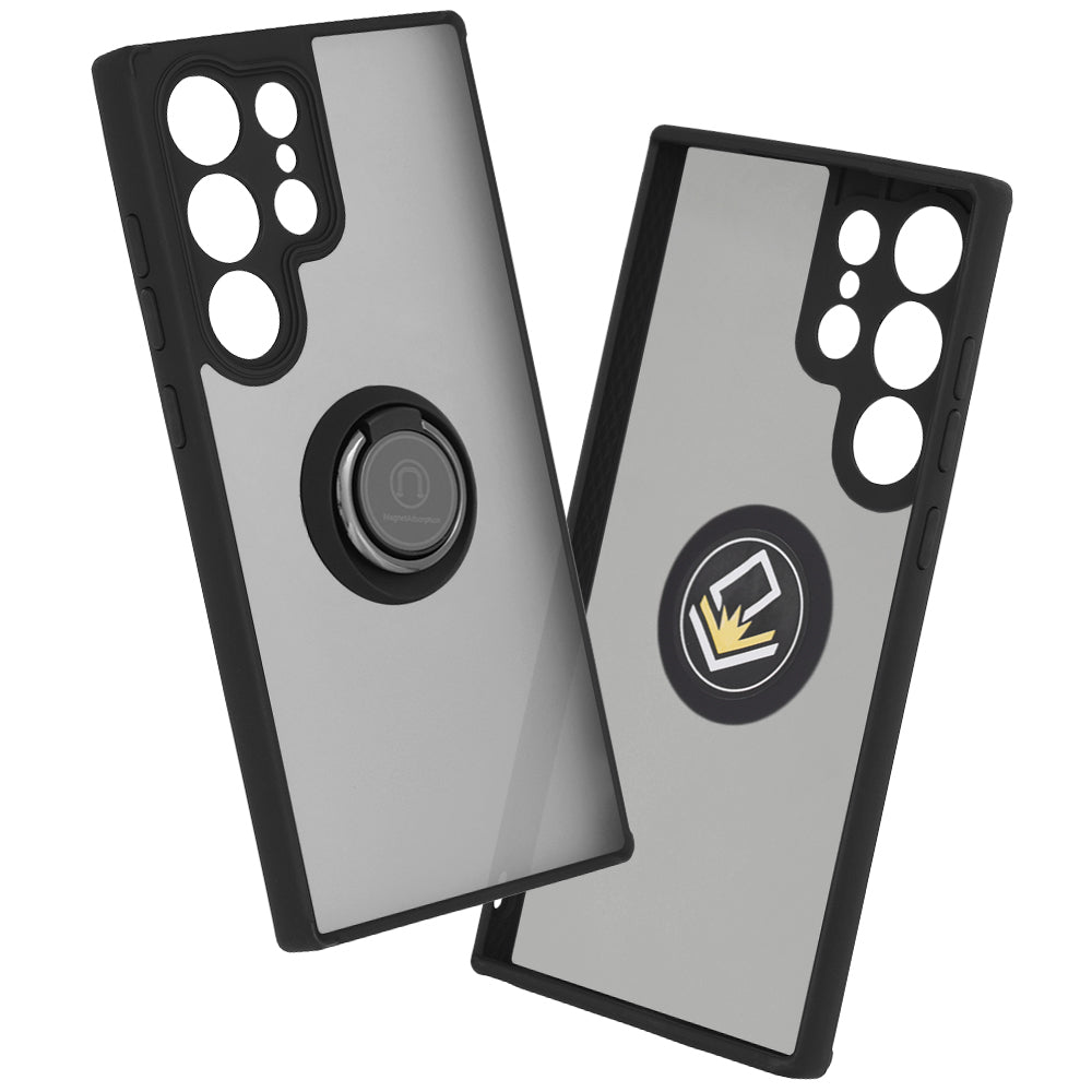 Custodia per Samsung Galaxy S23 Ultra S918, Techsuit, Glinth, Nera