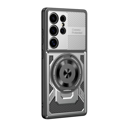 Custodia per Samsung Galaxy S23 Ultra S918, Techsuit, RuggedCam, Grigio