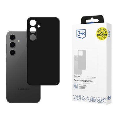 Custodia per Samsung Galaxy S24 FE S721, 3MK, Silicone, Nera