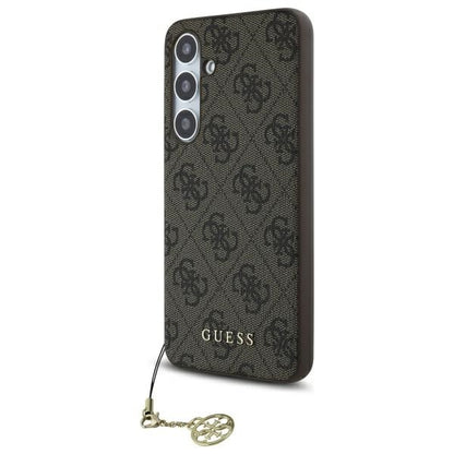 Custodia per Samsung Galaxy S24 FE S721, Guess, 4G Charm, Marrone