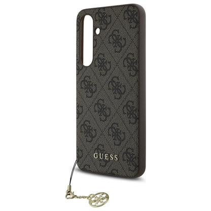 Custodia per Samsung Galaxy S24 FE S721, Guess, 4G Charm, Marrone