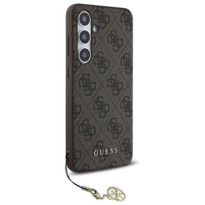 Custodia per Samsung Galaxy S24 FE S721, Guess, 4G Charm, Marrone